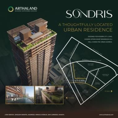 SONDRIS (by Arthaland), Makati City, 46 sqm++, PhP18.9M++